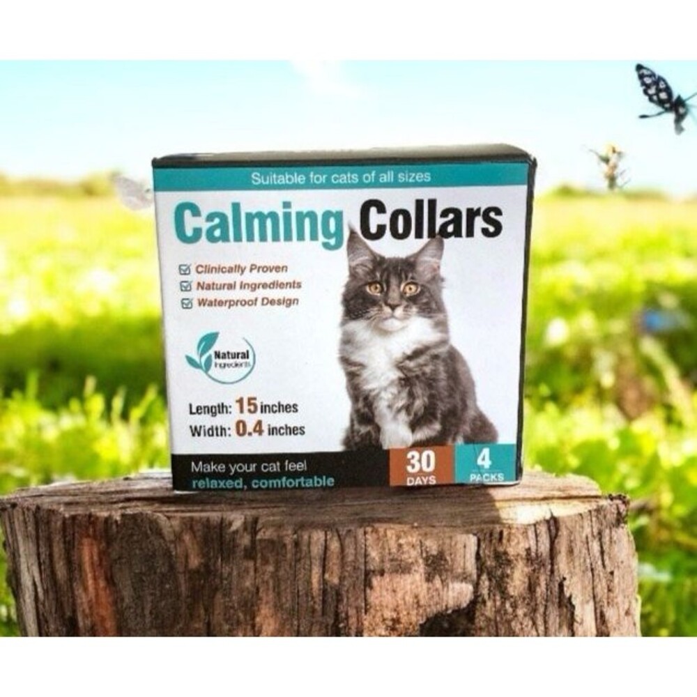4 Cat Calming Collars Anxiety Stress Relief Vet Storm Fireworks Travel Pheromone